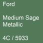 Preview: Ford, Medium Sage Metallic, 4C / 5933.